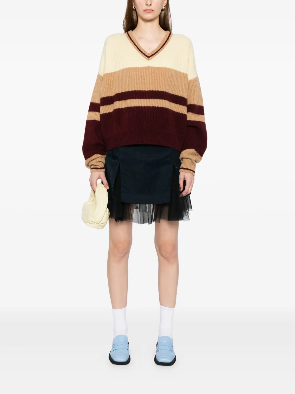 CUDDLEUP suéter de cachemira con rayas estampadas | Suéteres | Image 2