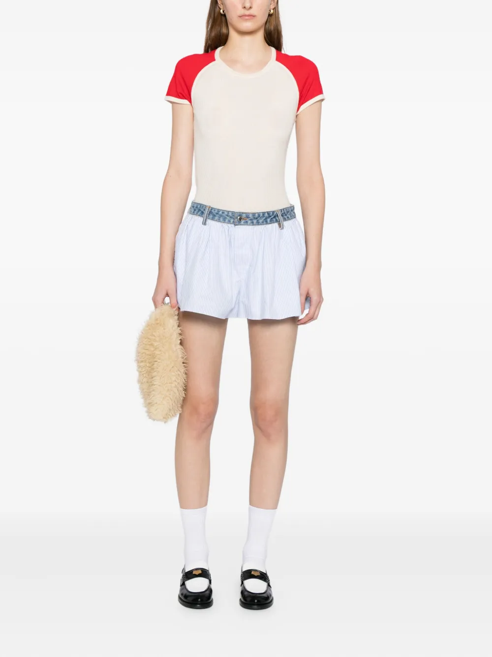 Cuddleup Raglan-sleeve Top In Red