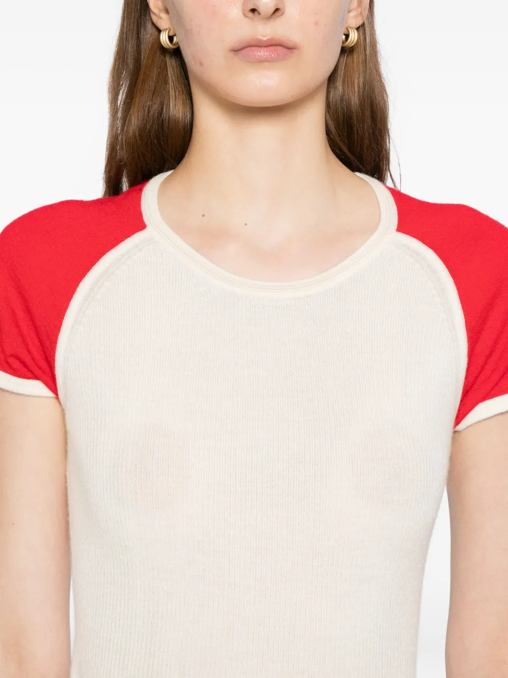 Cuddleup Raglan-sleeve Top In Red