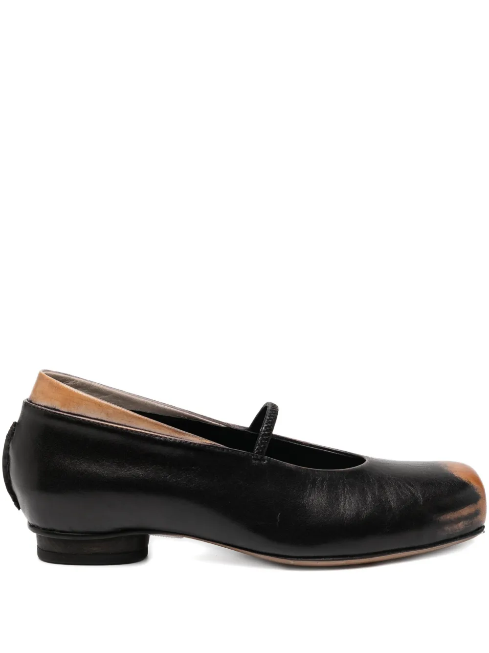 DOYS square-toe leather pumps - Nero