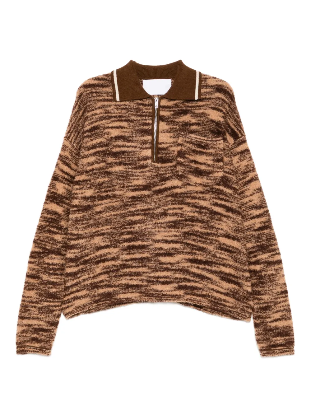 CUDDLEUP Space dyed jumper | Brown | Image 1