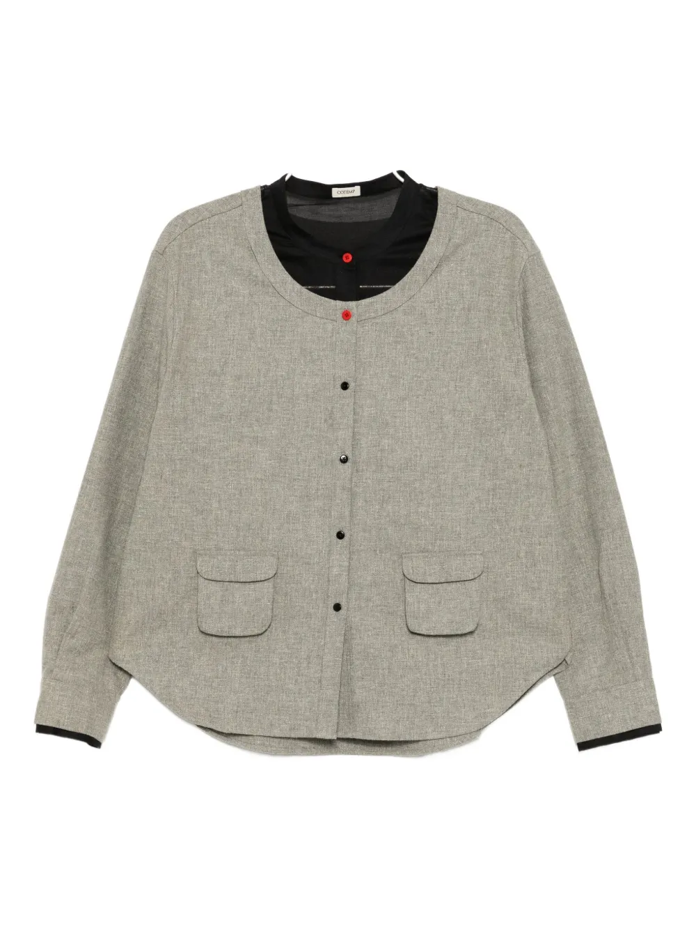 Cotemp Layered Shirt In Gray