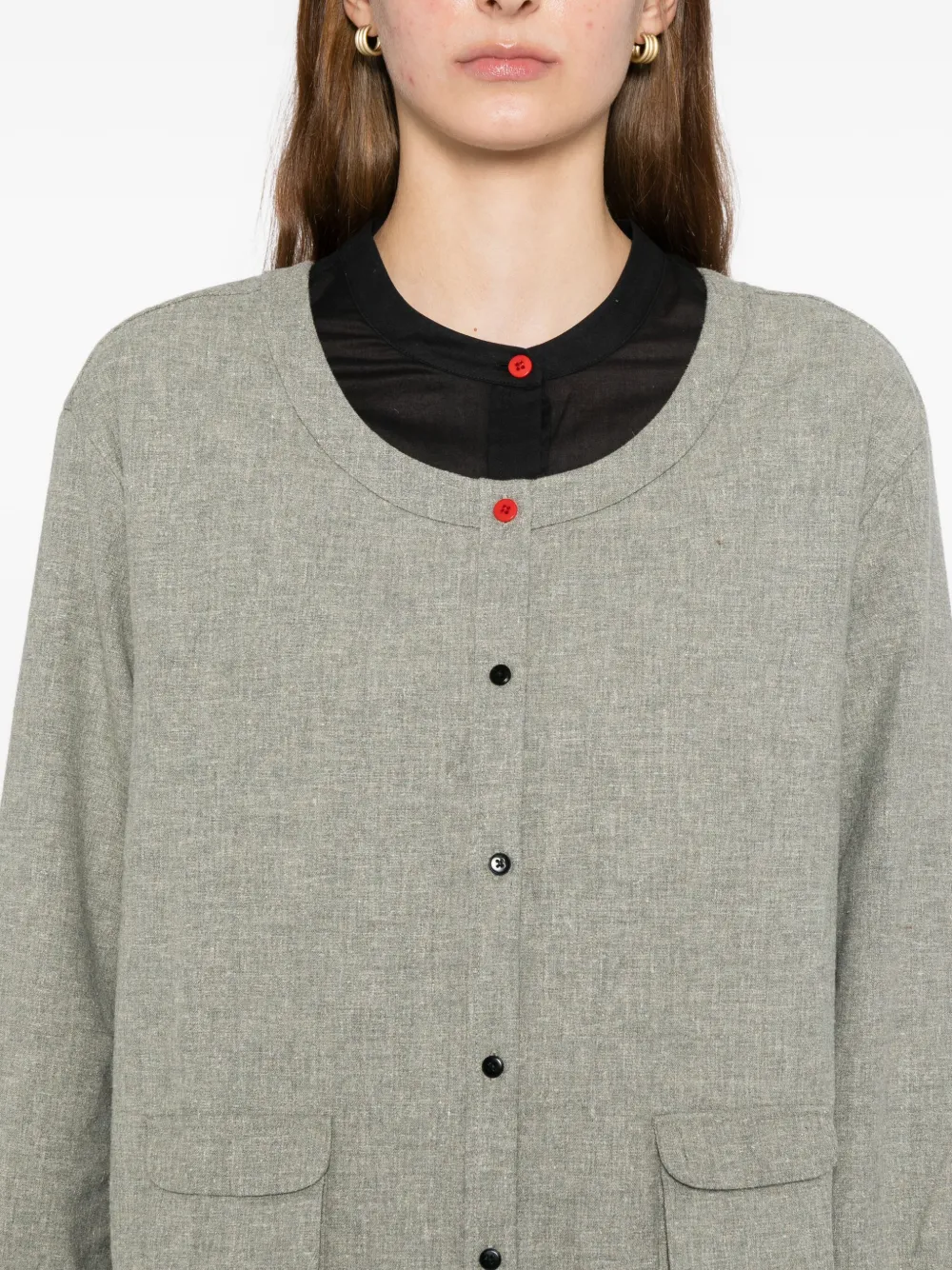 Cotemp Layered Shirt In Gray