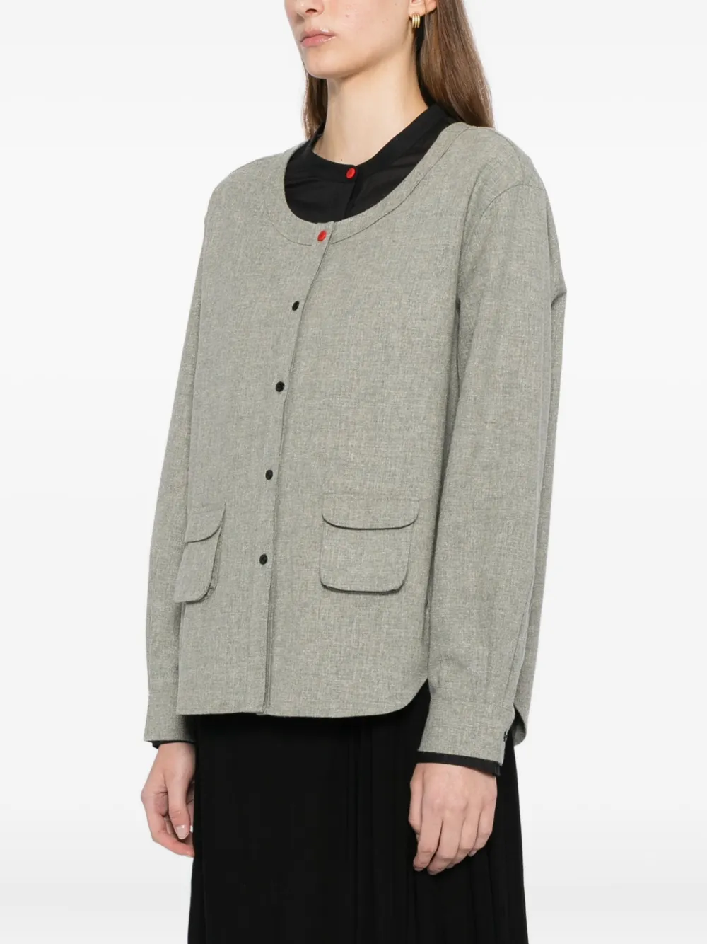 Cotemp Layered Shirt In Gray