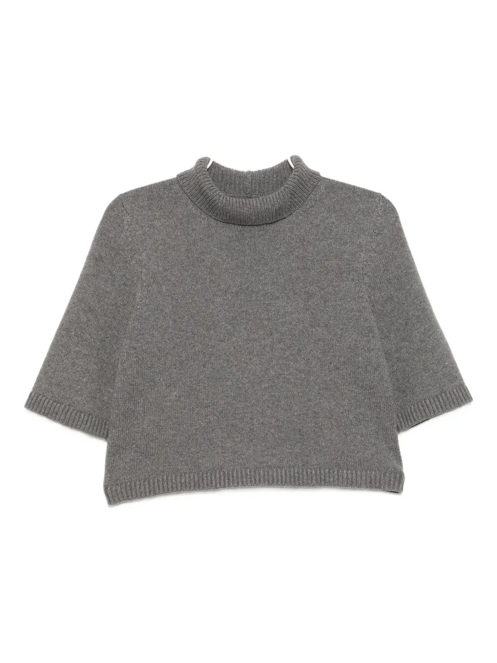 Alaïa knitted turtle-neck top | Grey | Image 1