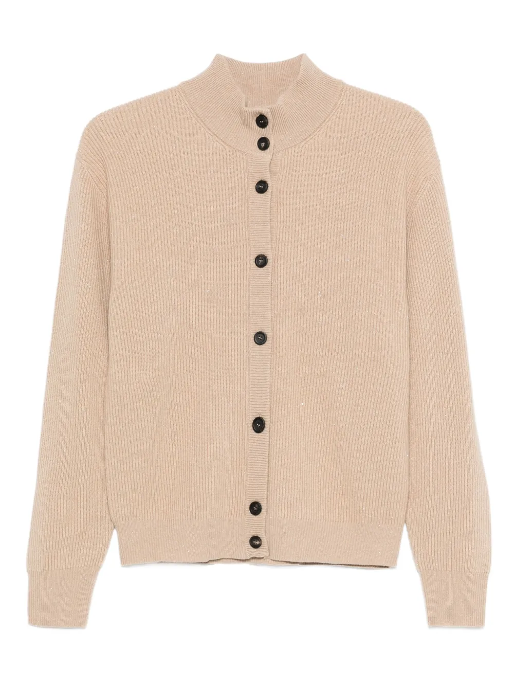 Peserico drop-shoulder ribbed cardigan | Neutrals | Image 1