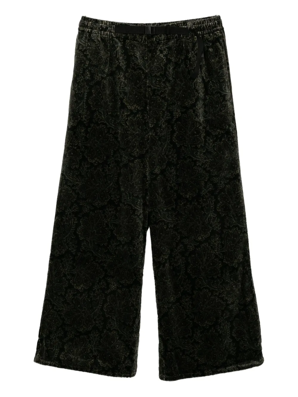 Cotemp All-over Floral Print Trousers In Gray