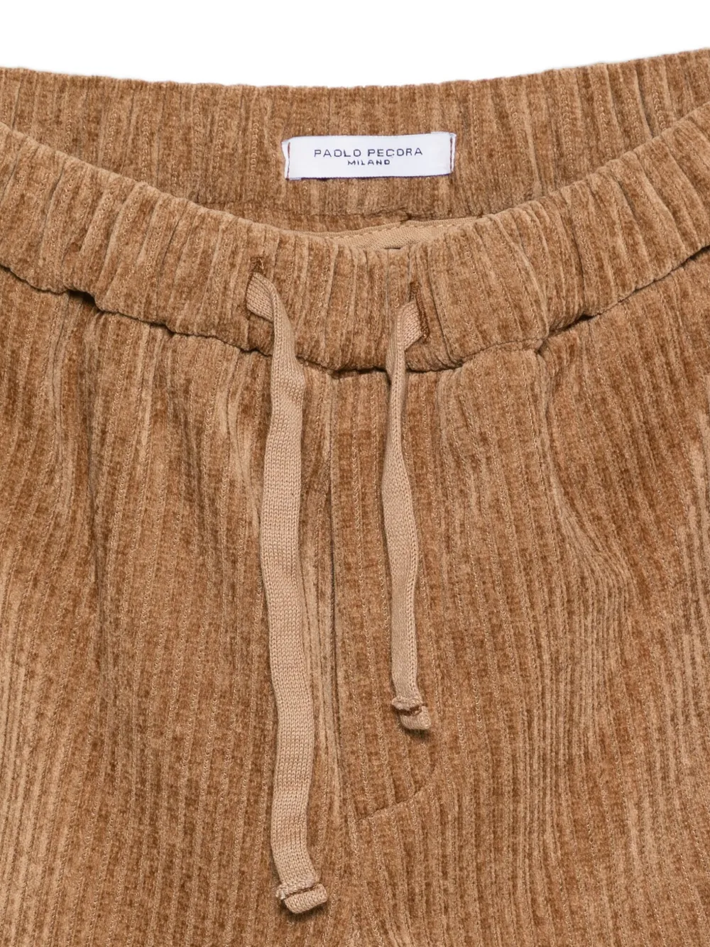 Paolo Pecora Corduroy Drawstring Shorts In Brown