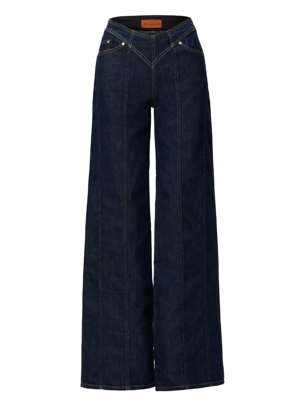No44 cotton wide-leg jeans | Blue | Image 1
