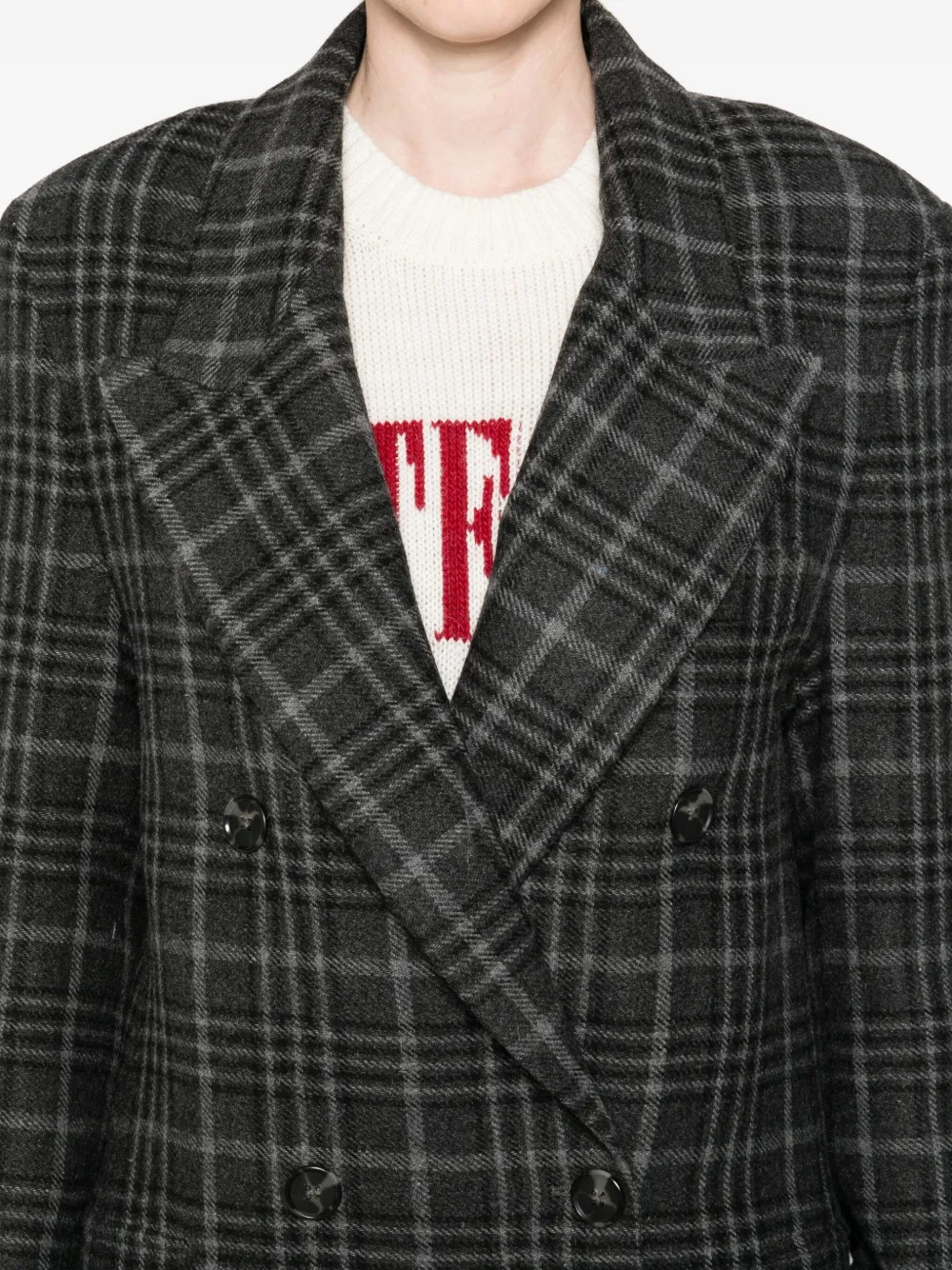 Aniye By Geruite mantel Grijs