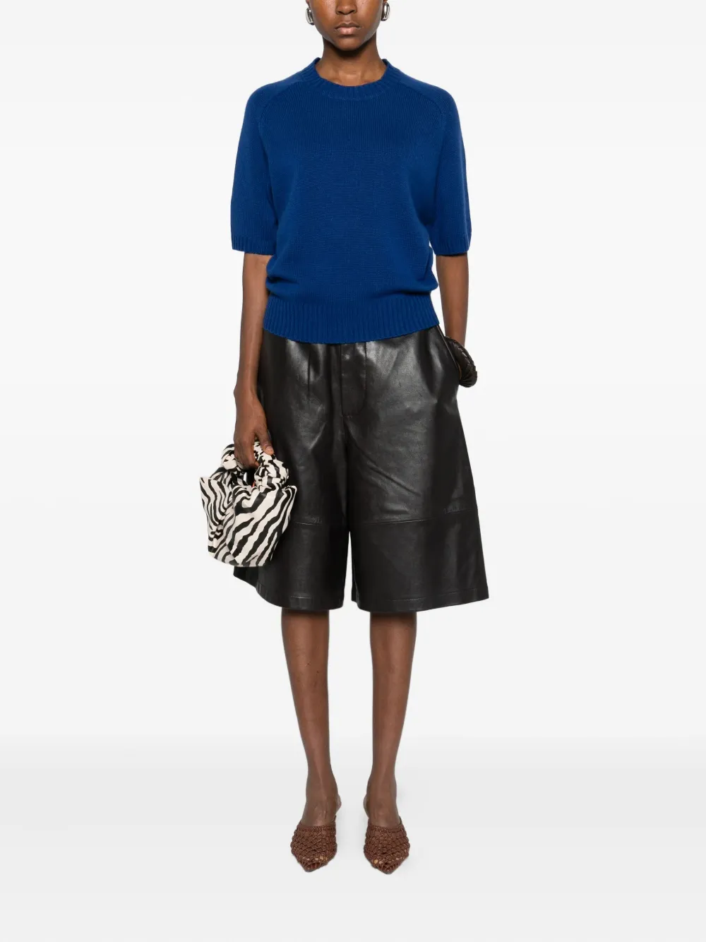 Allude short-sleeve sweater | Knitted Tops | Image 2