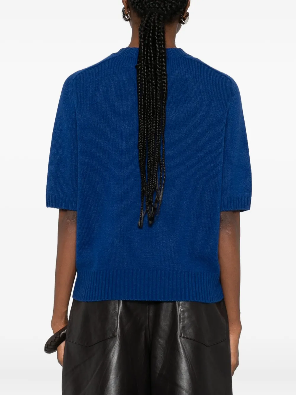 Allude Trui met korte mouwen Blauw