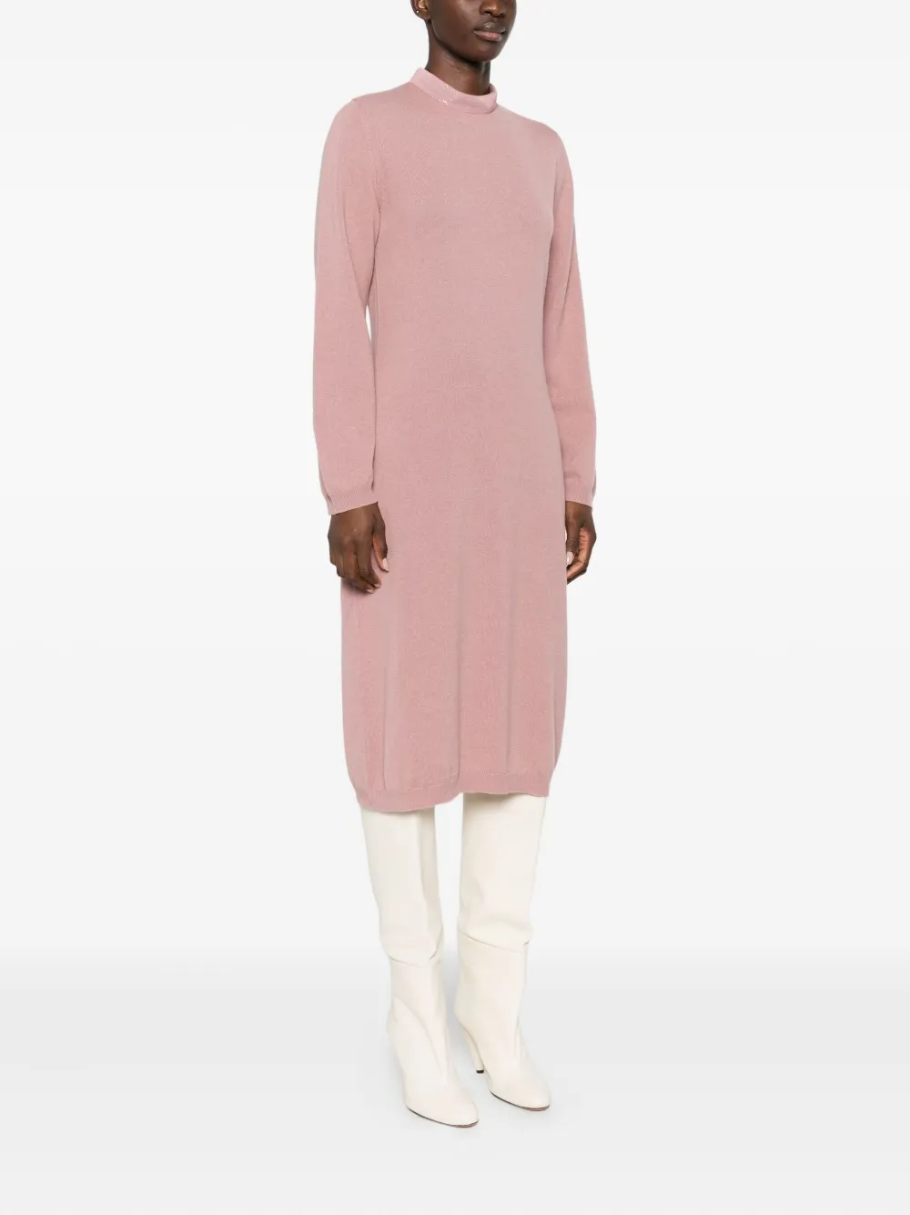 Fabiana Filippi Jurk met hoge hals Roze