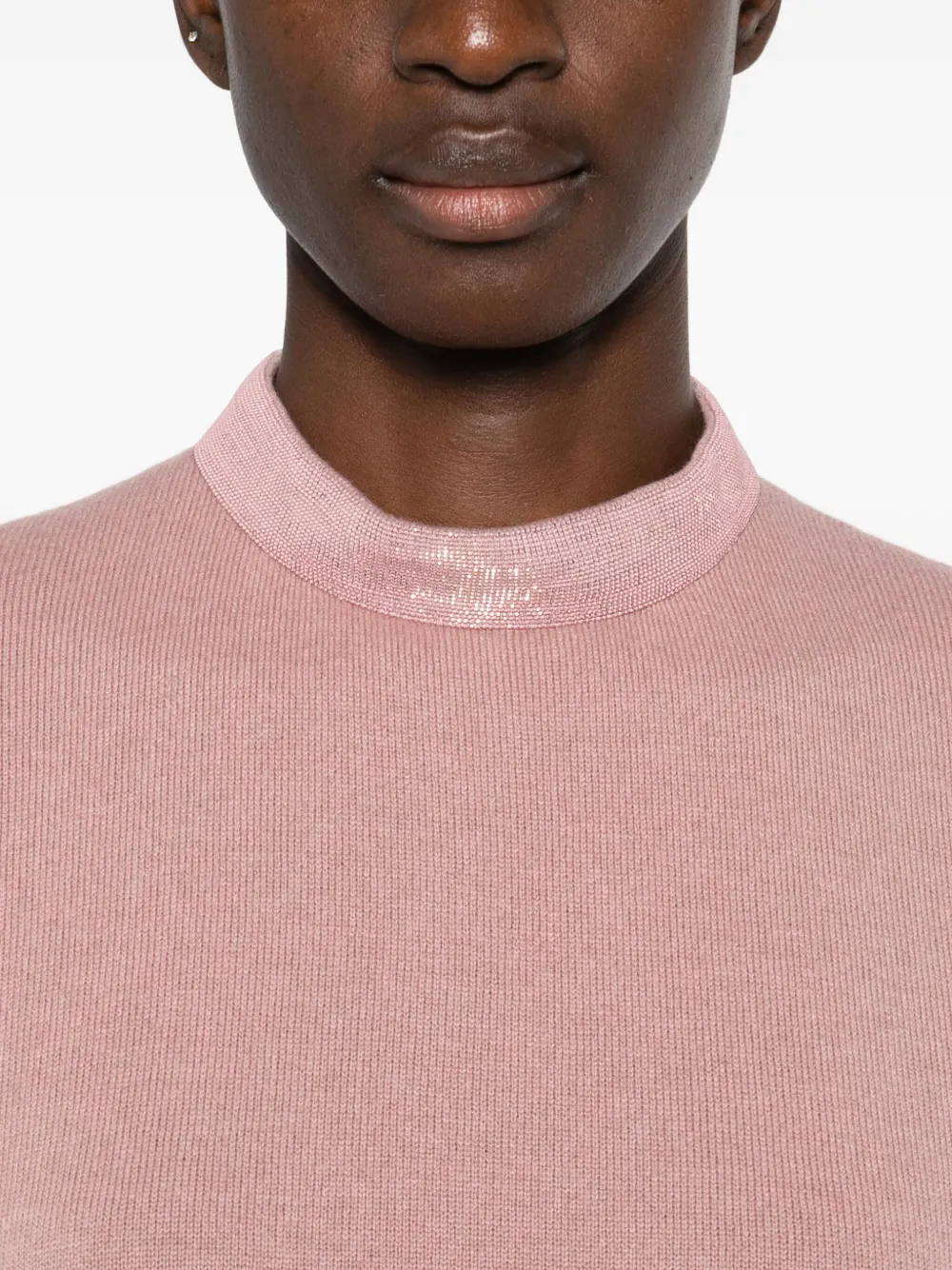 Fabiana Filippi Jurk met hoge hals Roze