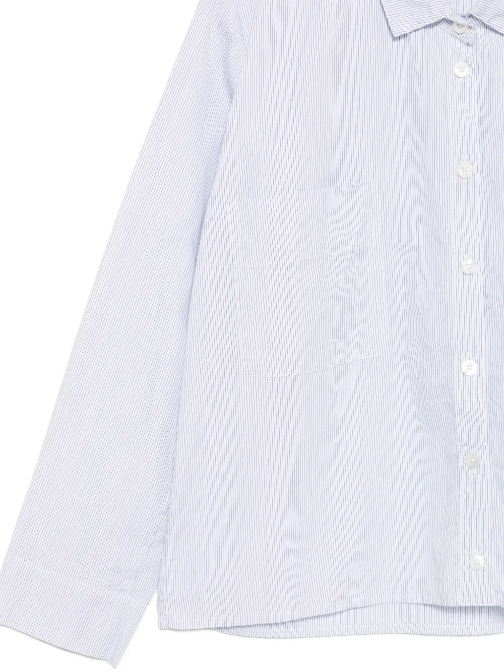  Private 0204 Pinstripe Button-down Shirt - Blue 