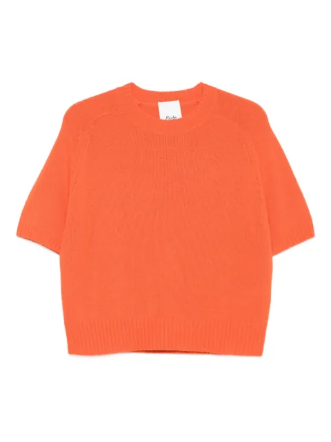 Allude short-sleeve sweater