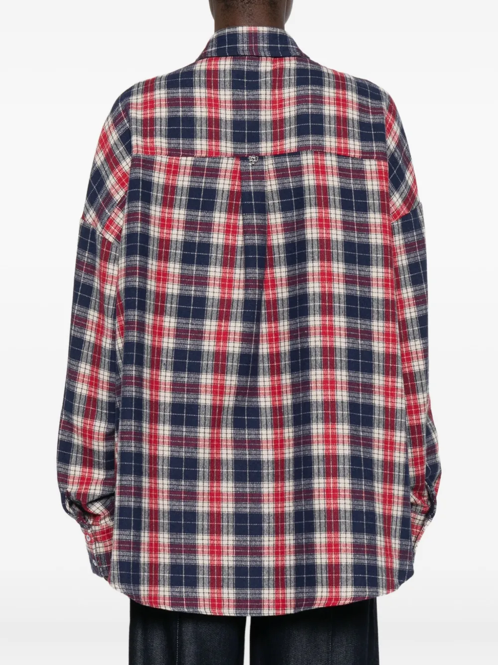 Aniye By Check Pocketed Shirt In Blue