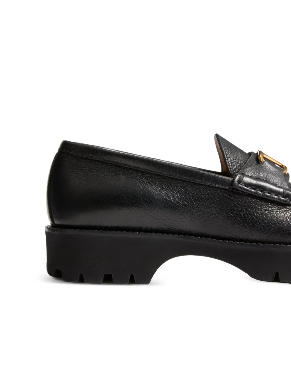 Valentino Garavani VLogo leren loafers Zwart