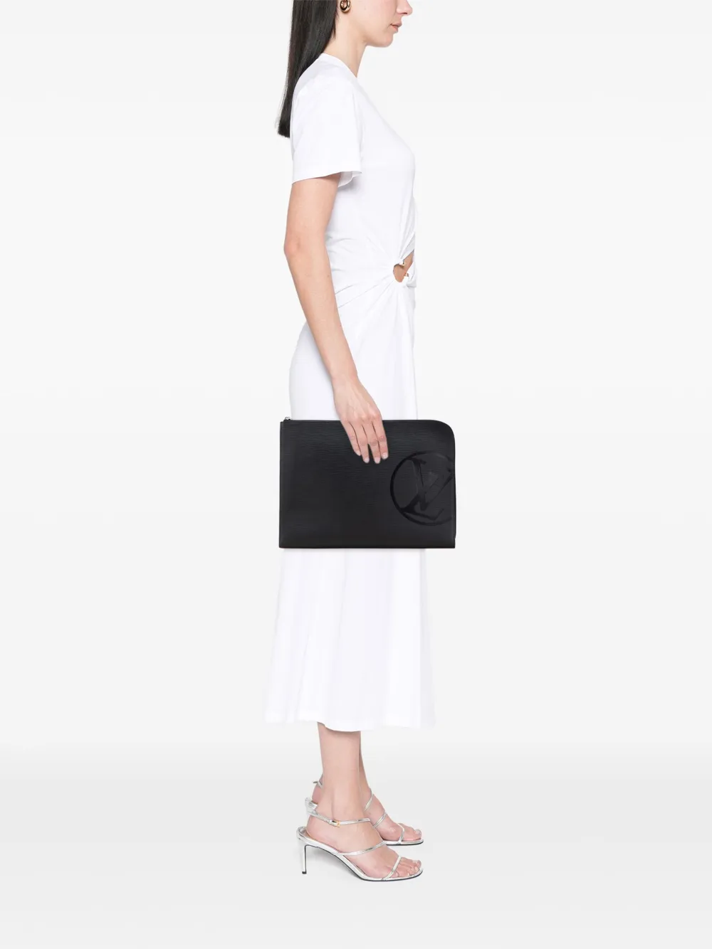 Louis Vuitton Pre-Owned 2018 Epi Initials Circle Pochette Jour GM clutch bag | Pre-Owned | Image 2