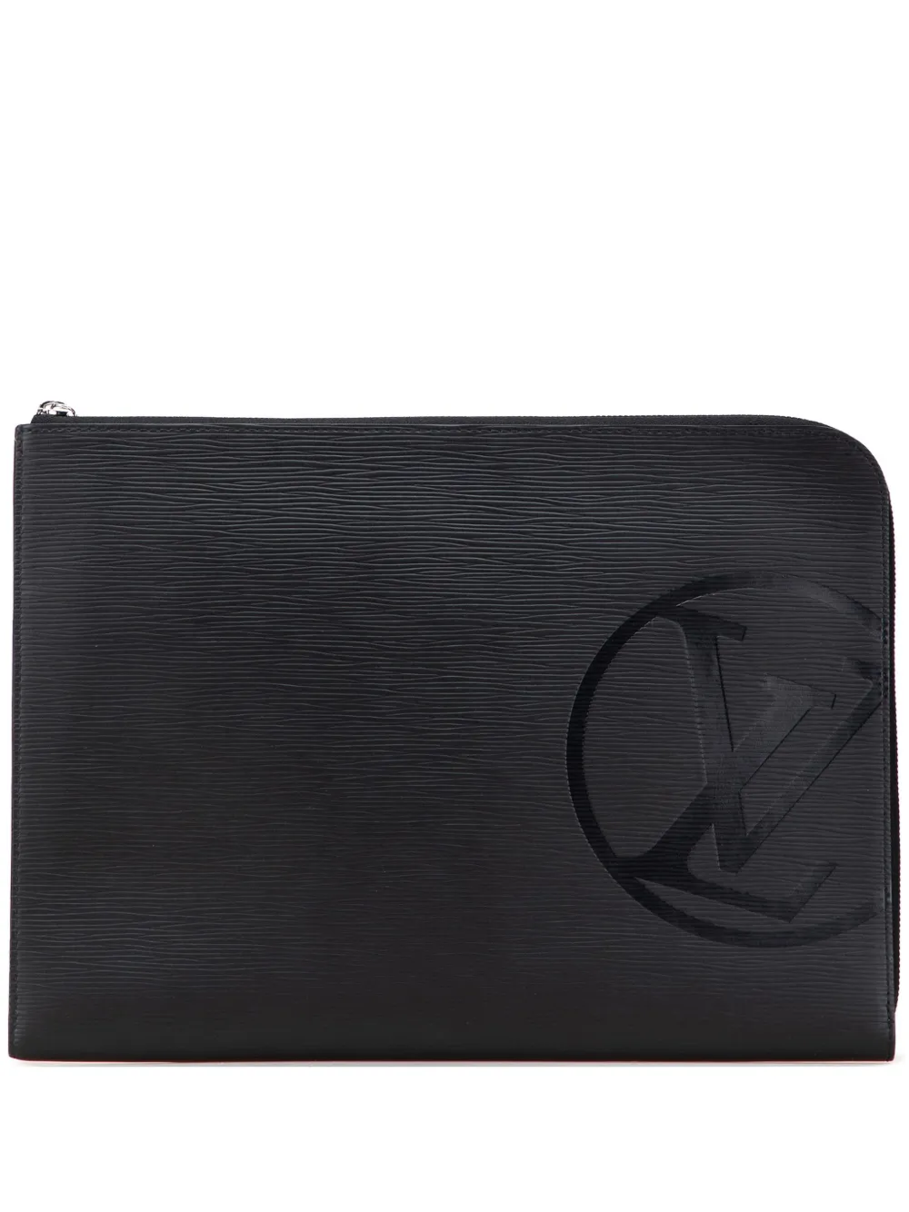 Louis Vuitton Pre-Owned 2018 Epi Initials Circle Pochette Jour GM clutch bag | Black | Image 1