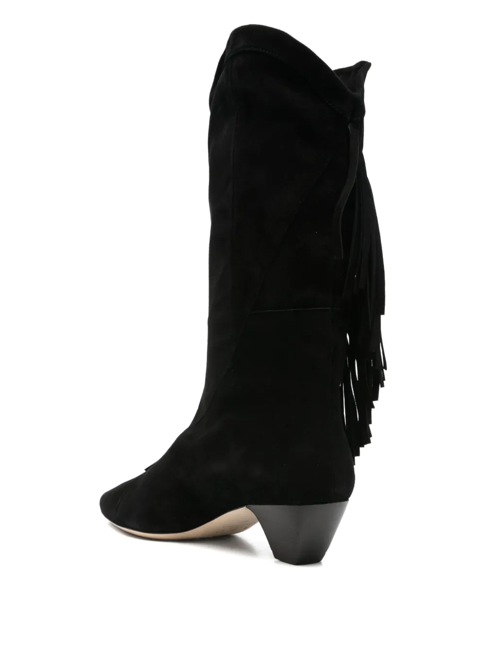 IRO fringe-detail pointed-toe boots Zwart