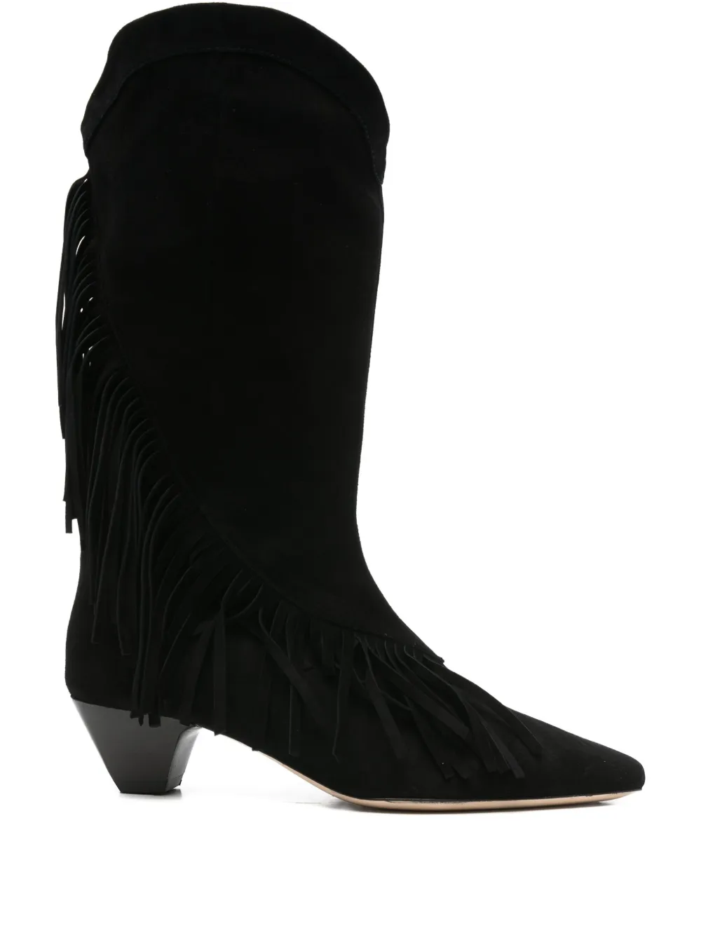 IRO fringe-detail pointed-toe boots Zwart
