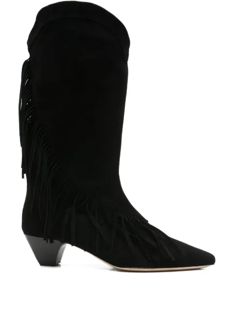 IRO fringe-detail pointed-toe boots