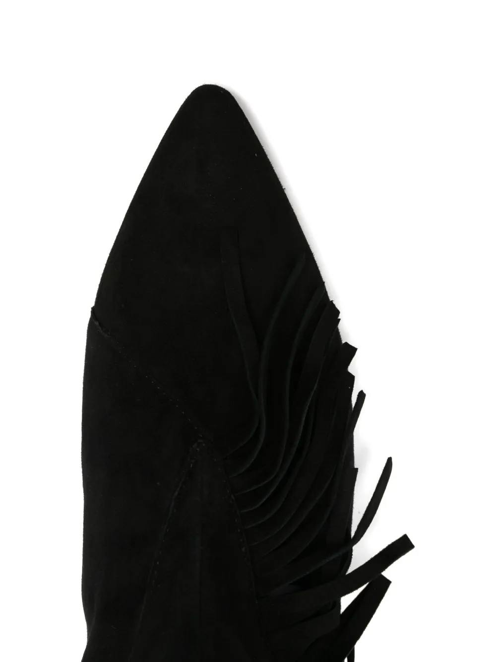 IRO fringe-detail pointed-toe boots Zwart
