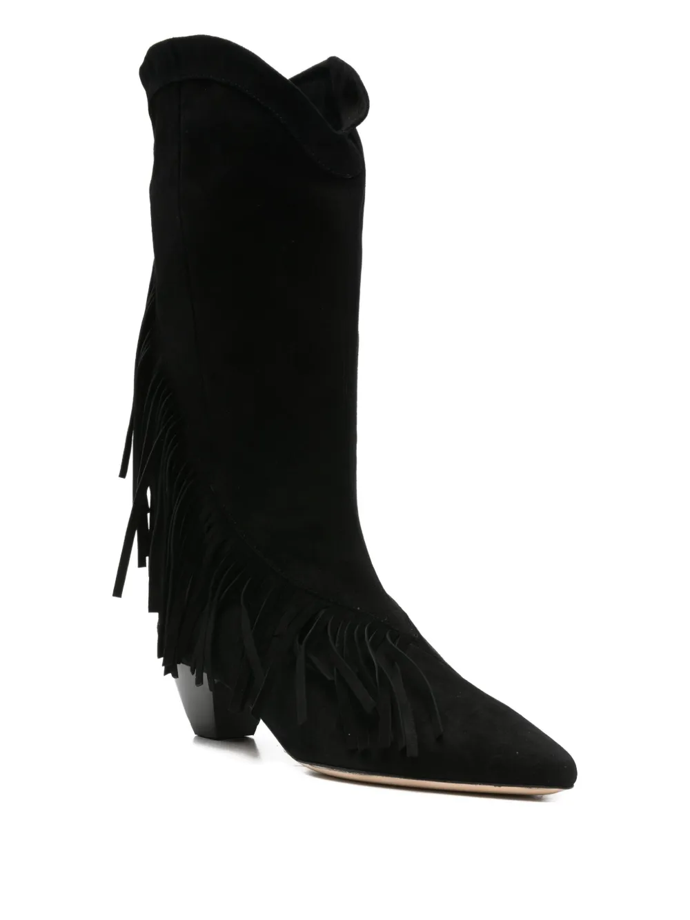 IRO fringe-detail pointed-toe boots Zwart