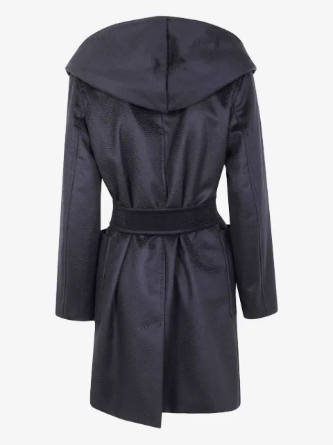 MAXMARA 후드 벨트 코트