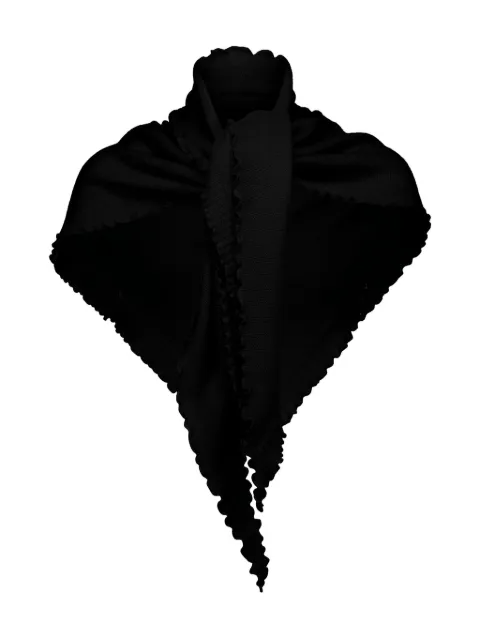 Allude ruffled scarf