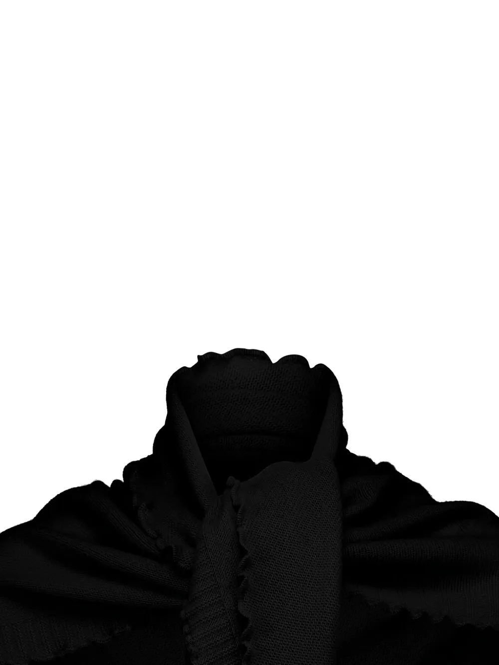 Allude Sjaal met ruches Zwart