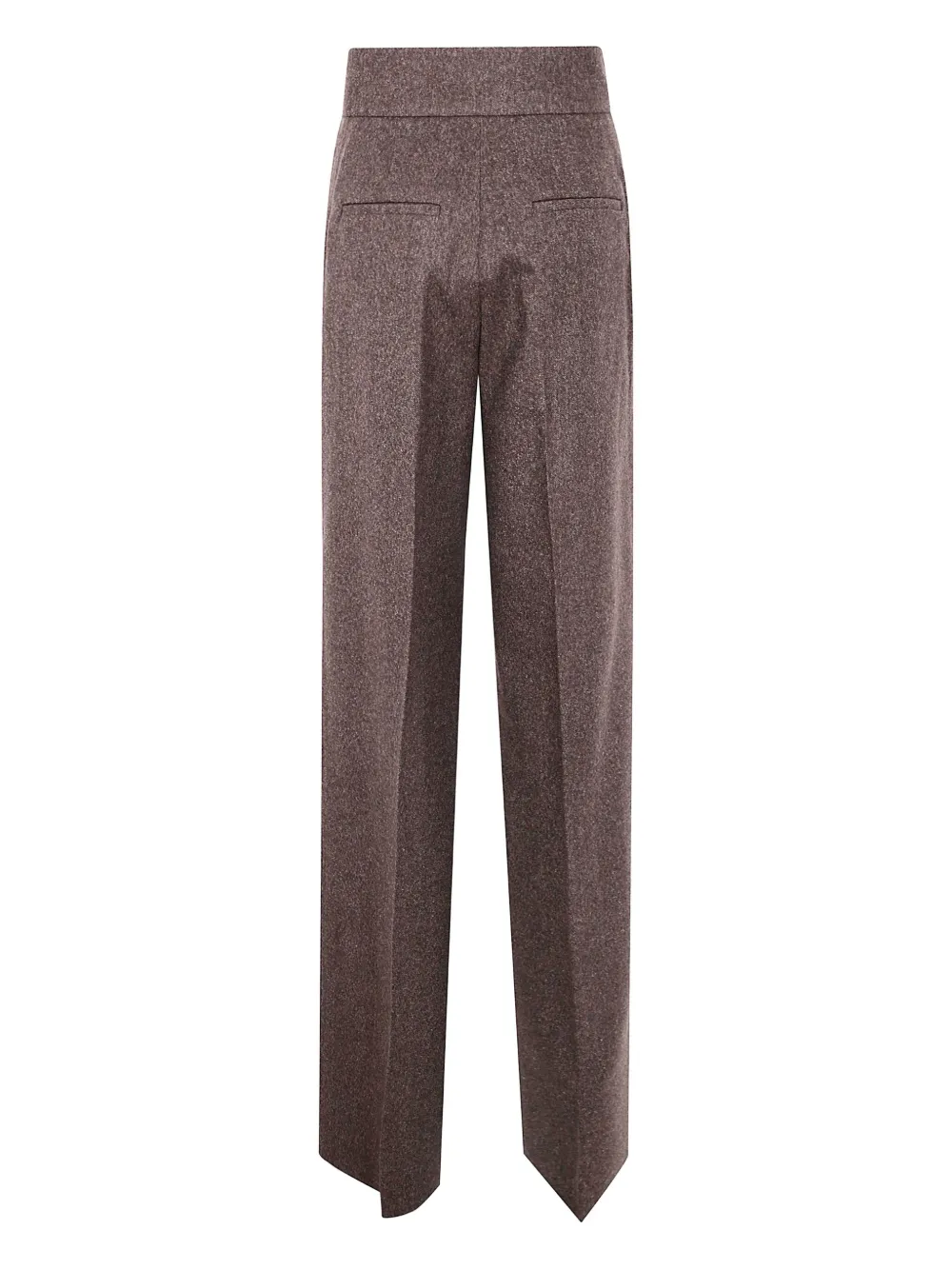 Max Mara Wool Trousers In Brown
