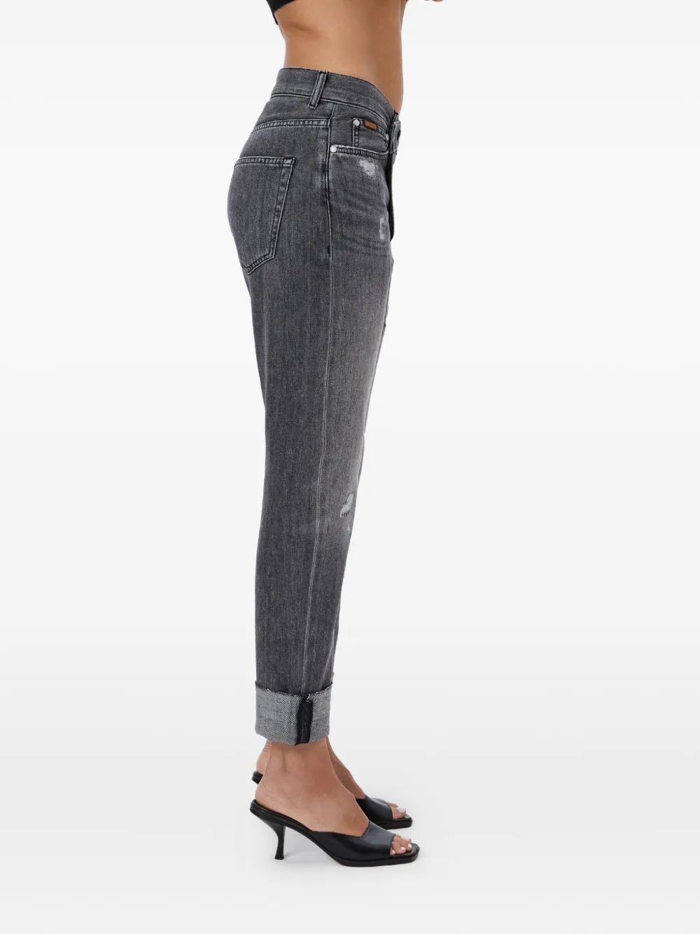 No44 Crossover distressed jeans | Boyfriend Jeans | Image 2