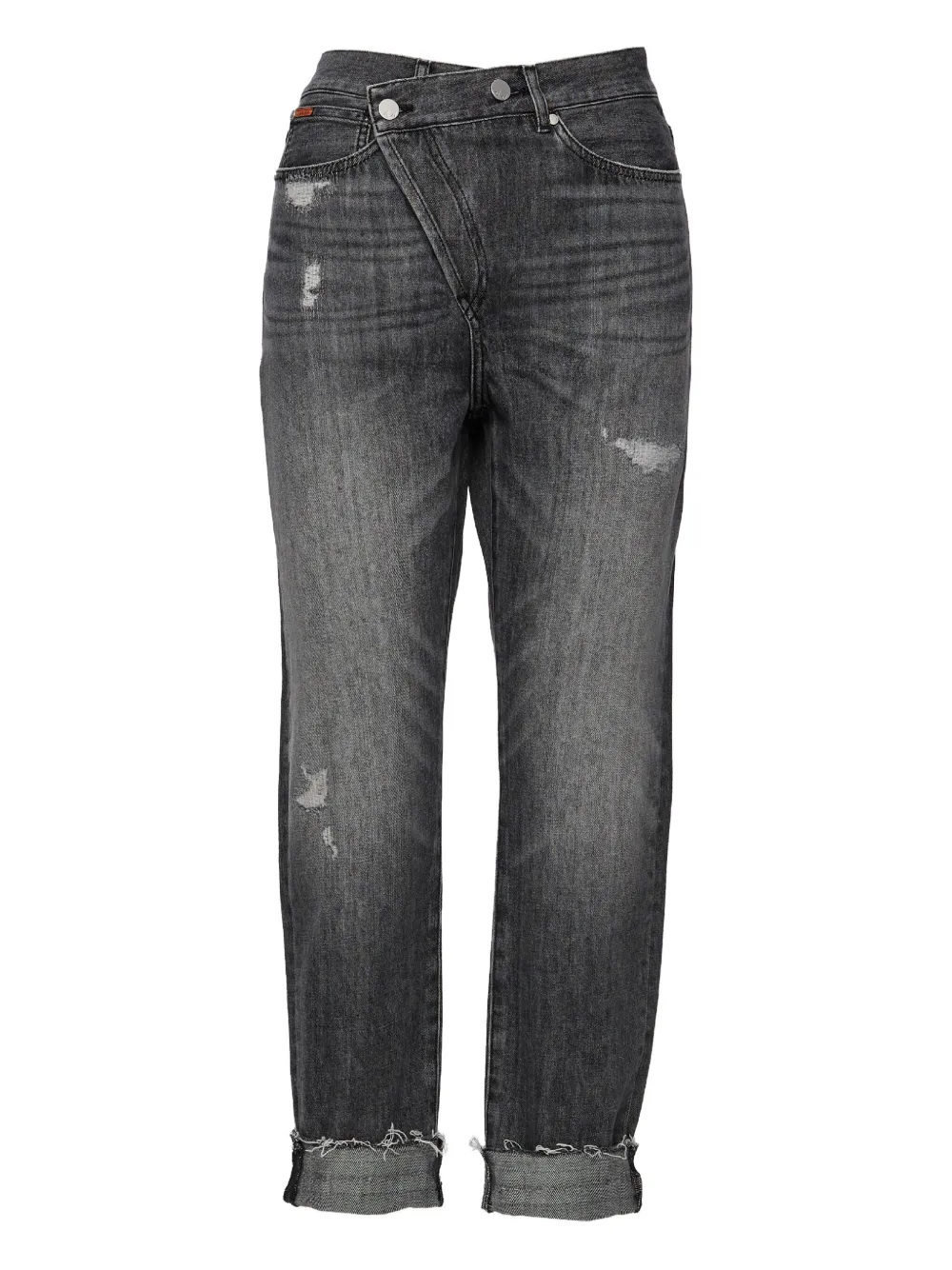 No44 Crossover distressed jeans | Grey | Image 1