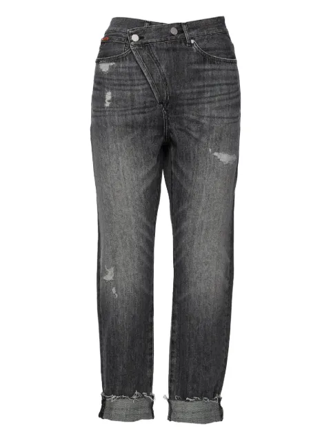 No44 Crossover distressed jeans