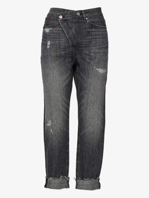 No44 Crossover distressed jeans