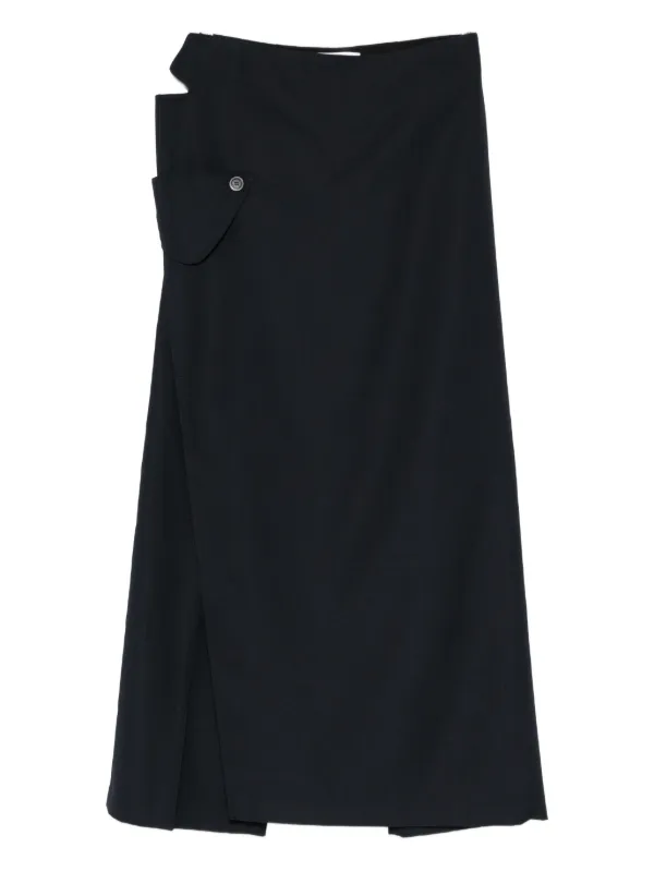 Jean Paul Gaultier Cut-out Pocket Trousers in Blue