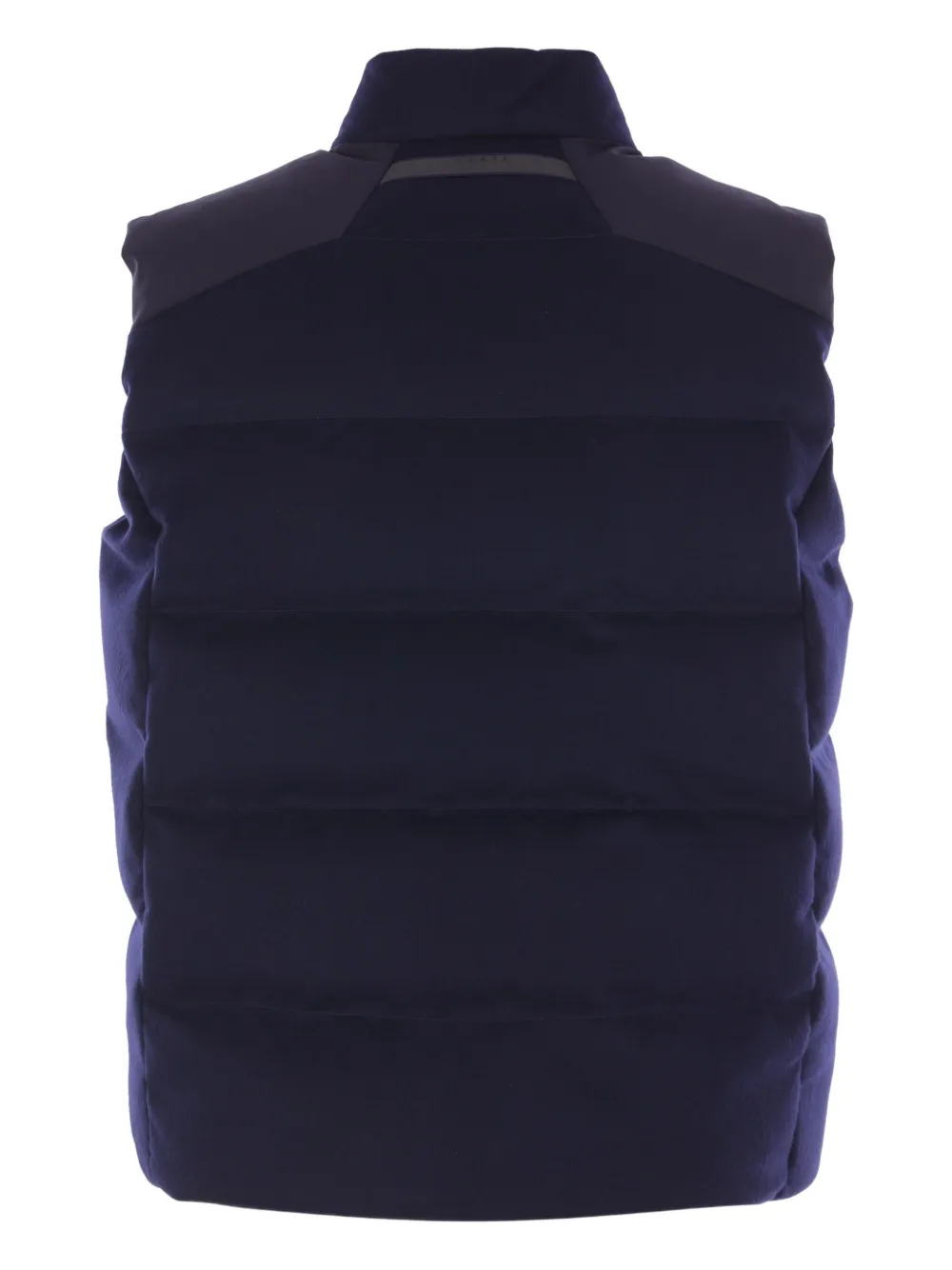 Sease Padded Zip Gilet In Blue