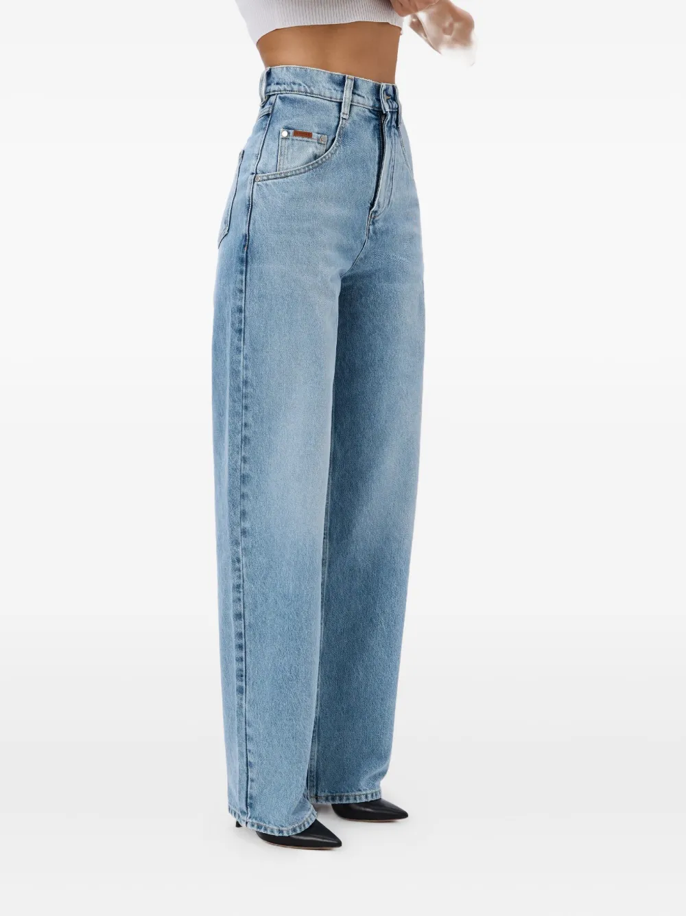 No44 Ellis high-waist jeans Blauw