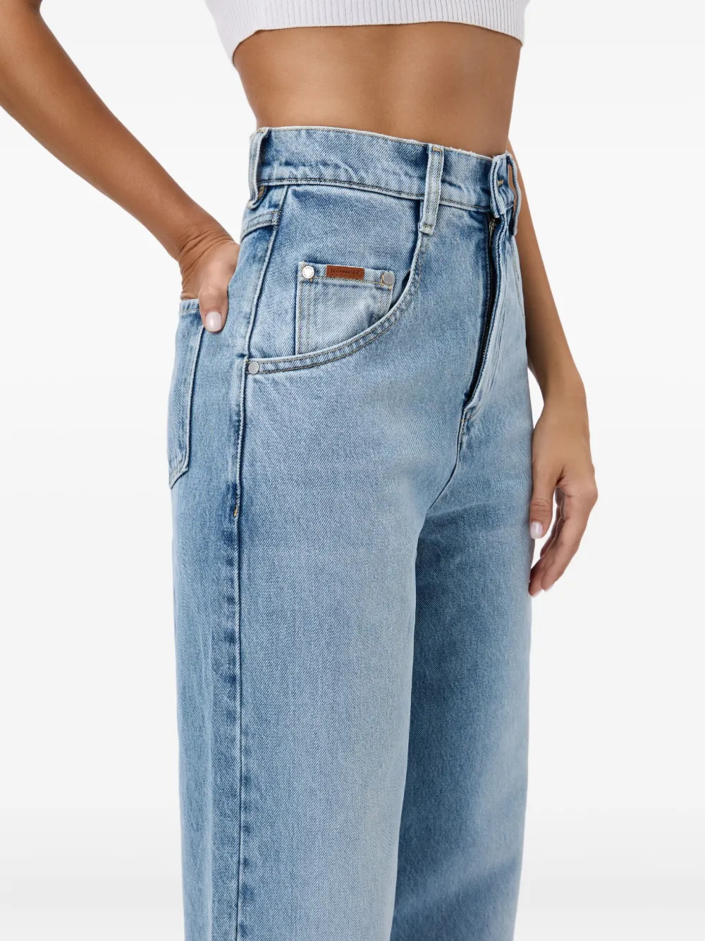 No44 Ellis high-waist jeans Blauw