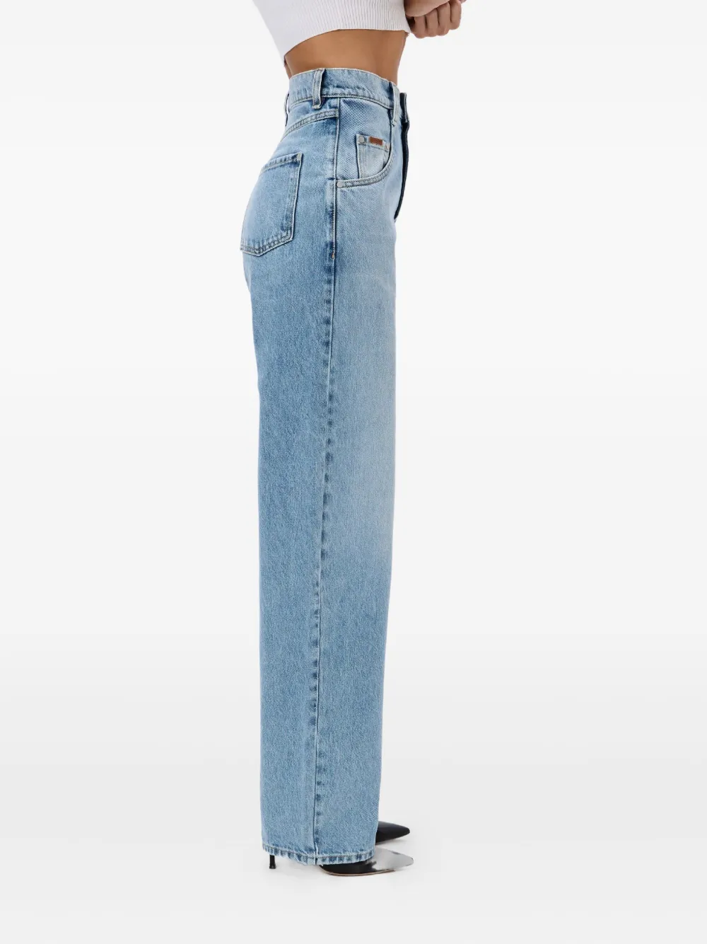 No44 Ellis high-waist jeans Blauw