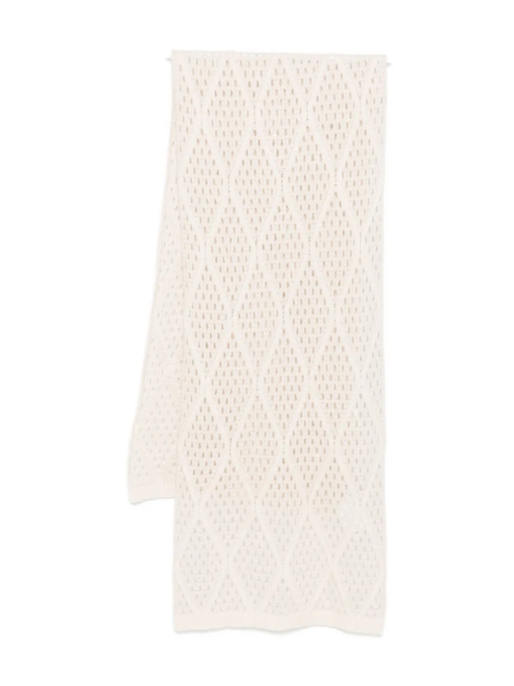 Purotatto Open-knit Scarf In Neutral