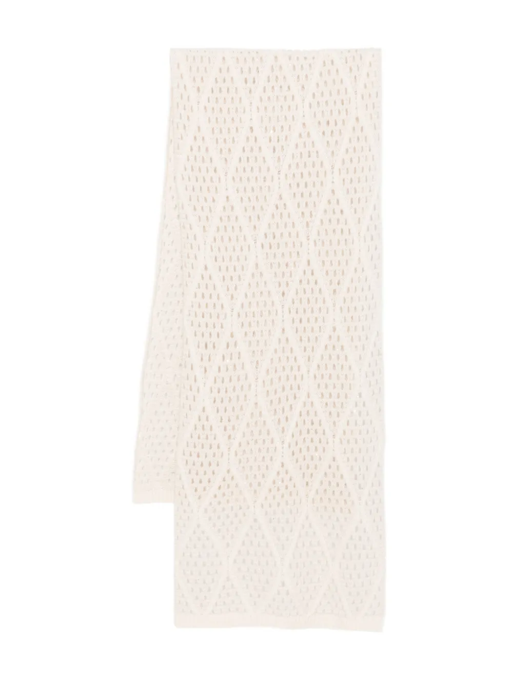 Purotatto open-knit scarf - ニュートラル Purotatto open-knit scarf - ニュートラル
