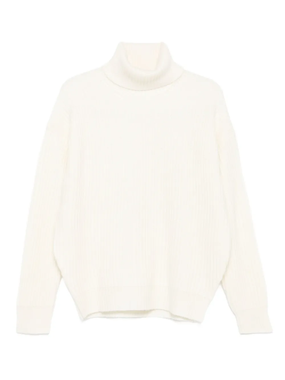 Madeleine Thompson turtleneck ribbed sweater | White | Image 1