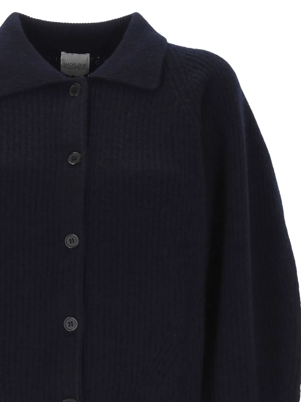 Madeleine Thompson Wool Blend Cardigan In Black