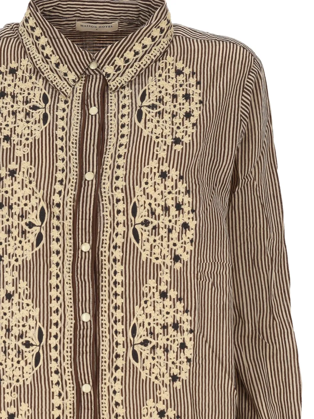 Maison Hotel Cotton Shirt In Brown