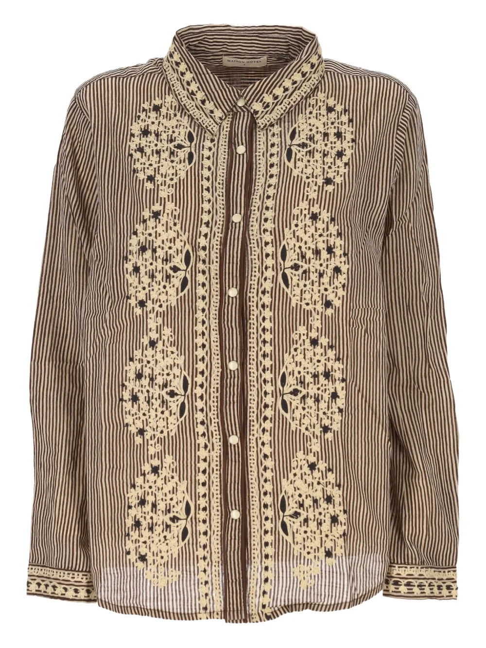 MAISON HOTEL cotton shirt | Brown | Image 1