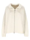 OLIVER LATTUGHI zip-up sweatshirt - White