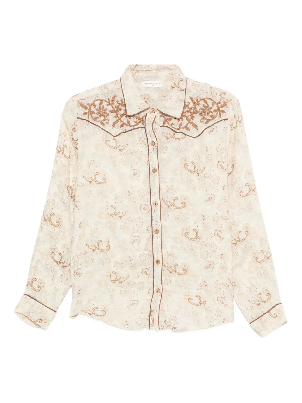 MAISON HOTEL paisley-print shirt | Neutrals | Image 1